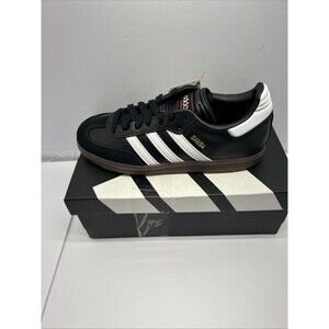 adidas Samba J Boys/Girls SZ 3 Black/White Gum Sole Sneakers Style # IF1945 NEW